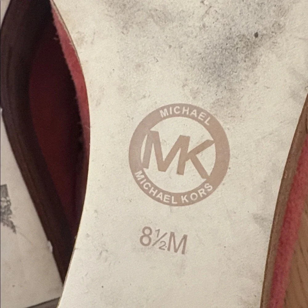 Michael Kors Westley mule platform suede sandals 8.5